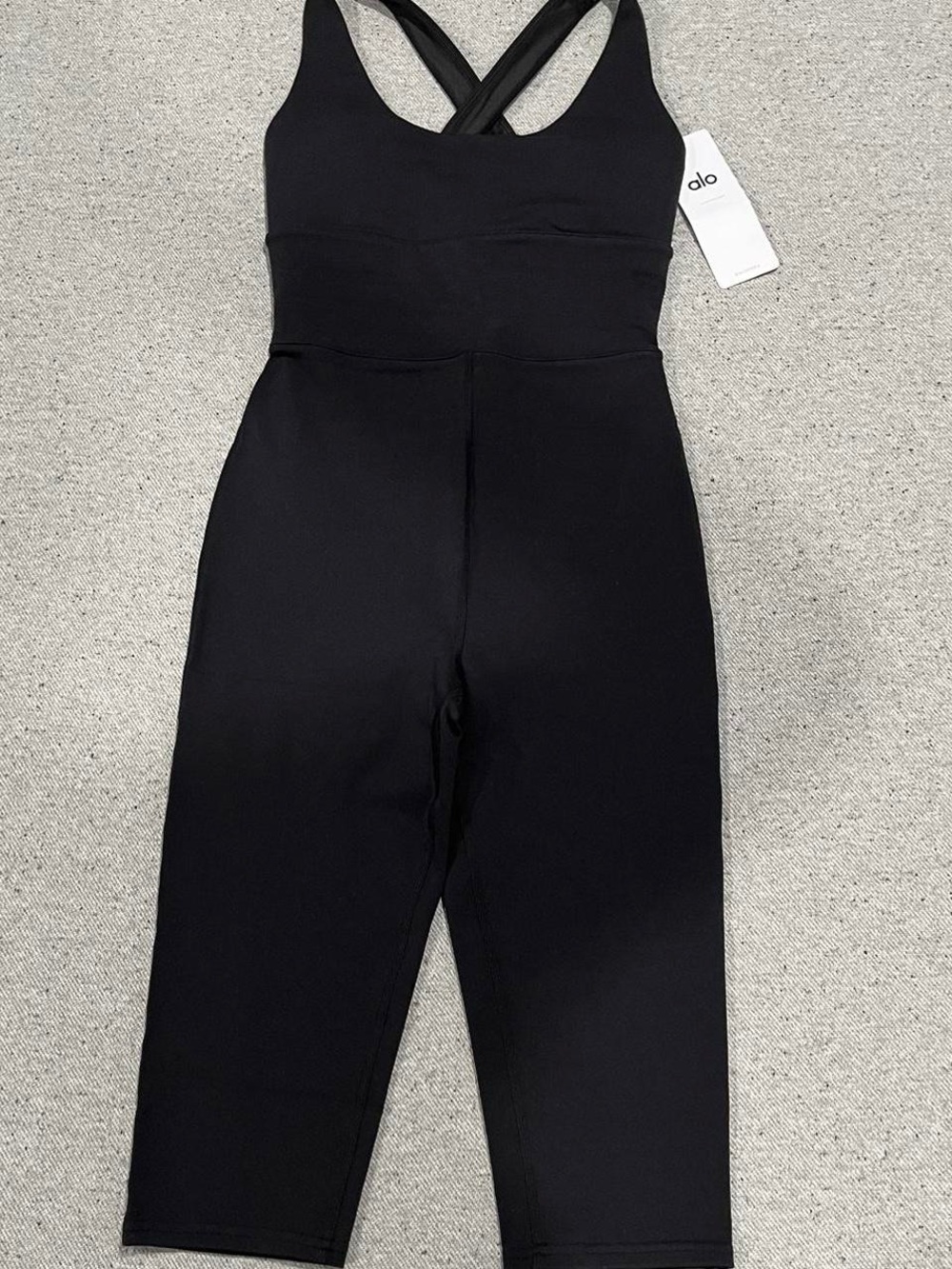 Alo Yoga Airbrush Physique Onesie Black NWT Sz L